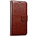 Custodia A Libro In Ecopelle Per Iphone X 7x2x14 Cm. Colore Marrone - Foto miniatura 1