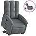 Lusso Casadino -  Poltrona Alzapersona Reclinabile Elettrica Grigio Scuro Tessuto - Foto miniatura 1
