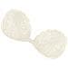 Reggiseno Invisibile Profondo A V In Pizzo E Silicone Beige C - Foto miniatura 3