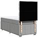 Giroletto a Molle con Materasso Grigio Chiaro 80x200 cm Tessuto - Foto miniatura 6