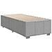 Giroletto a Molle con Materasso Grigio Chiaro 80x200 cm Tessuto - Foto miniatura 8