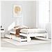 Letto senza Materasso Bianco 90x190 cm in Legno Massello Pino - Foto miniatura 2