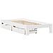 Letto senza Materasso Bianco 90x190 cm in Legno Massello Pino - Foto miniatura 3
