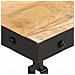 Tavolino da Salotto con Ruote Legno Massello Mango 100x55x26 cm - Foto miniatura 5