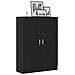 Libreria Nera in Rovere 82,5x30,5x115 cm in Legno Ingegnerizzato - Foto miniatura 3
