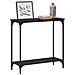 Tavolo consolle Rovere nero 75 x 30.5 x 75 cm Legno multistrato - Foto miniatura 3