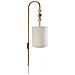Applique Loky Metallo Ottone/beige - Foto miniatura 2