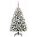 Albero di Natale artificiale con 150 LED Verde e Bianco 120 cm - Foto miniatura 3