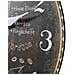 Orologio Da Parete In Legno Nero D34x2 Cm - Foto miniatura 3