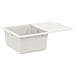 Lavello Bianco 670 x 460 mm 80% Quarzo e 20% Resina - Foto miniatura 1