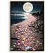 Stampa Su Tela Con Cornice Luna-multicolore-tessuto-60x3,5x90 Cm - Foto miniatura 1