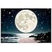 Stampa Su Tela Con Cornice Luna-multicolore-tessuto-60x3,5x90 Cm - Foto miniatura 3
