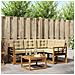 Set di divani da esterno con cuscino 5 pcs Naturale e Beige - Foto miniatura 2