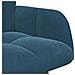 Sofa a Due Posti Blu 115 x 61 x 87 cm Velluto - Foto miniatura 7
