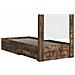 Struttura del letto con stoccaggio e testata Rovere Fumo - Foto miniatura 10