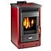 Stufa a Pellet Dafne 65 Potenza Termica Nominale 5.5 kW 160 m3 Riscaldabili Colore Bordeaux - Foto miniatura 1