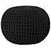 Pouf Poggiapiedi In Tessuto Nero 50 X 35 Cm Conrad - Foto miniatura 30