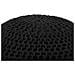 Pouf Poggiapiedi In Tessuto Nero 50 X 35 Cm Conrad - Foto miniatura 5