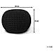 Pouf Poggiapiedi In Tessuto Nero 50 X 35 Cm Conrad - Foto miniatura 6