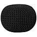 Pouf Poggiapiedi In Tessuto Nero 50 X 35 Cm Conrad - Foto miniatura 19