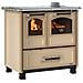 Cucina a Legna Family 4,5 Acciaio Porcellanato Potenza Termica Nominale 9 kW 258 m3 Riscaldabili Colore Cappuccino - Foto miniatura 3