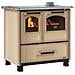 Cucina a Legna Family 4,5 Acciaio Porcellanato Potenza Termica Nominale 9 kW 258 m3 Riscaldabili Colore Cappuccino - Foto miniatura 1