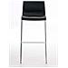 Sgabello Bar Hoover in Polipropilene I Sgabello Alto Design 4 Gambe in Metallo | Sedia Sgabello Impilabile con Schienale I Sgabello Bancone H 76 CM Nero Base Cromata - Foto miniatura 2