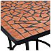 Tavolino Da Bistrot Con Mosaico Terracotta 60 Cm In Ceramica - Foto miniatura 6
