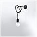 Lampada Da Parete In Acciaio, 8 X 23 Max, Colore: Nero - Foto miniatura 13
