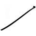 Fascette fermacavo riutilizzabili da 25 cm - 7 mm di larghezza, 65 mm di diametro del fascio e resistenza alla trazione 22 kg, fascette di nylon per interni /esterni, Omologati 94V-2/UL, 100 pezzi - nero - Foto miniatura 1