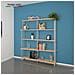 Libreria In Legno Divisorio Moderno Design Open Space Mod. Smile Acero L150 X P35/22 X 190h - Foto miniatura 1