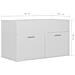 Mobile Sottolavabo Bianco Lucido 80x38,5x46cm Legno Multistrato - Foto miniatura 8