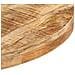 Tavolino Da Bistrot Rotondo 80x75 Cm In Legno Di Mango Grezzo - Foto miniatura 4