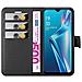 Custodia Compatibile Con Oppo A12 In Nero Carbone - Coperchio Protettiva Con Chiusura Magnetica, Funzione Stand E Tasca Per Le Carte - Foto miniatura 5