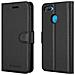 Custodia Compatibile Con Oppo A12 In Nero Carbone - Coperchio Protettiva Con Chiusura Magnetica, Funzione Stand E Tasca Per Le Carte - Foto miniatura 8