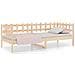 Dormeuse 90x190 Cm In Legno Massello Di Pino - Foto miniatura 2