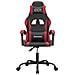 Sedia Da Gaming Girevole Nero E Rosso Vino In Similpelle - Foto miniatura 3
