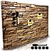 Lavagna Magnetica Design Mattoni 60x40cm Con 1 Pennarello Cancellabile 5 Magneti - Foto miniatura 1