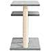 Pali Tiragraffi Per Gatti Con Piattaforme Grigio Chiaro 62,5 Cm - Foto miniatura 3