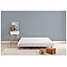 Rete A Doghe Imbottita 140 X 190 Cm - Legno Massello Bianco + Piedini - Foto miniatura 1