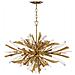 Lampadario Industrial Nordico Vida Acciaio Oro Brunito 13 Luci E14 - Foto miniatura 1