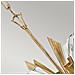Lampadario Industrial Nordico Vida Acciaio Oro Brunito 13 Luci E14 - Foto miniatura 5