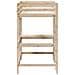 Letto Soppalco Con Scrivania 100x200 Cm Legno Massello Pino - Foto miniatura 3