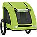 Rimorchio Da Bici Per Animali Verde Oxford E Ferro - Foto miniatura 4
