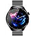 Smartwatch, Chiamata Bluetooth E Frequenza Cardiaca, Pressione Sanguigna E Ossigeno Nel Sangue Black + Black Steel - Foto miniatura 1