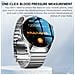 Smartwatch, Chiamata Bluetooth E Frequenza Cardiaca, Pressione Sanguigna E Ossigeno Nel Sangue Black + Black Steel - Foto miniatura 4