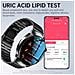 Smartwatch, Chiamata Bluetooth E Frequenza Cardiaca, Pressione Sanguigna E Ossigeno Nel Sangue Black + Black Steel - Foto miniatura 5