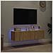 Mobili TV a Parete con Luci LED 2pz Rovere Sonoma 60x35x31 cm - Foto miniatura 9