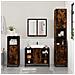 Mobile Lavabo Bagno Rovere Fumo 60x30x60 Cm Legno Multistrato - Foto miniatura 3