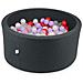 Ballenbak 90x40cm Grafiet Met Ballen 300st (transparant, Parelmoer, Heide, Rood) - Foto miniatura 1